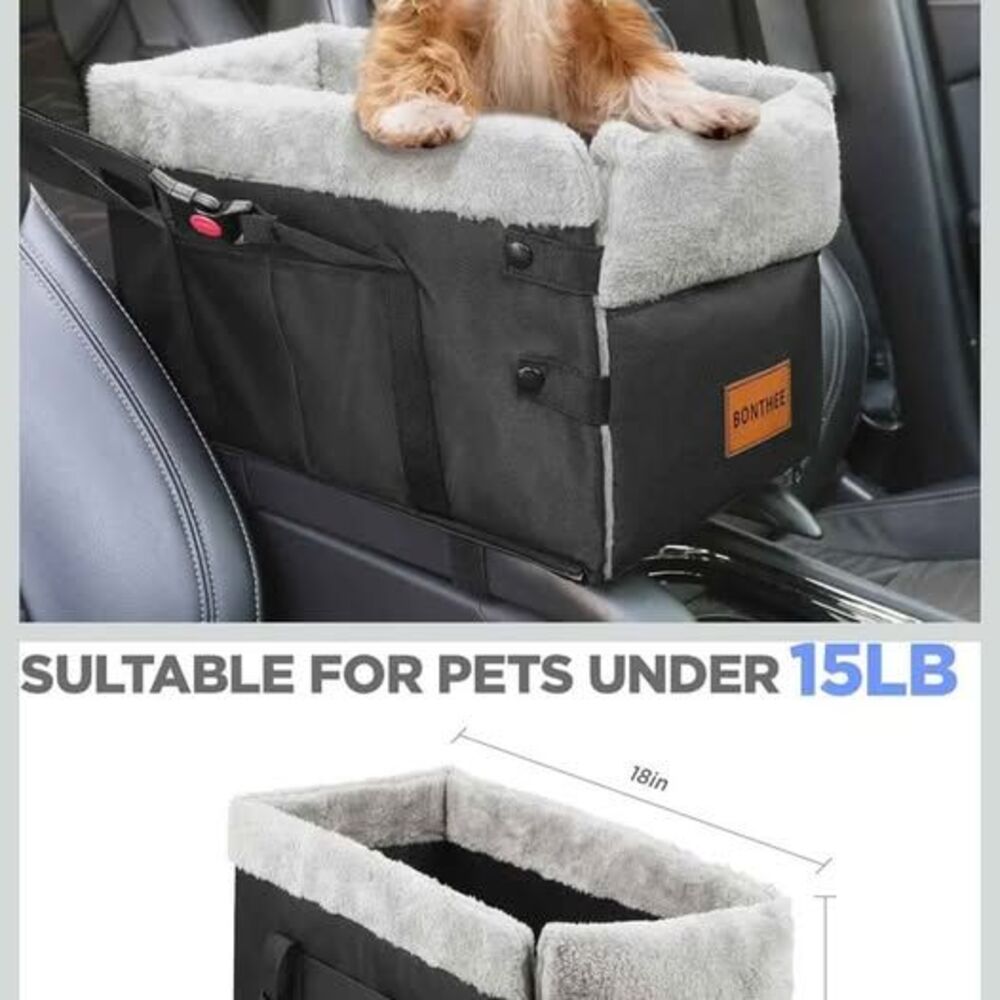 Dog Center Console Car Seat / Dog Carrier / Dog Car Seat / Cat or Dog